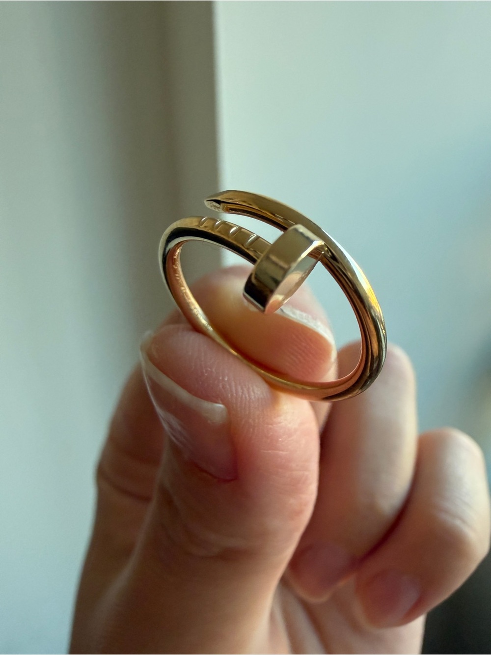 Cartier Juste un Clou Small Ring – 18K Yellow Gold – Size 52 – Full Set - Picture 16 of 16